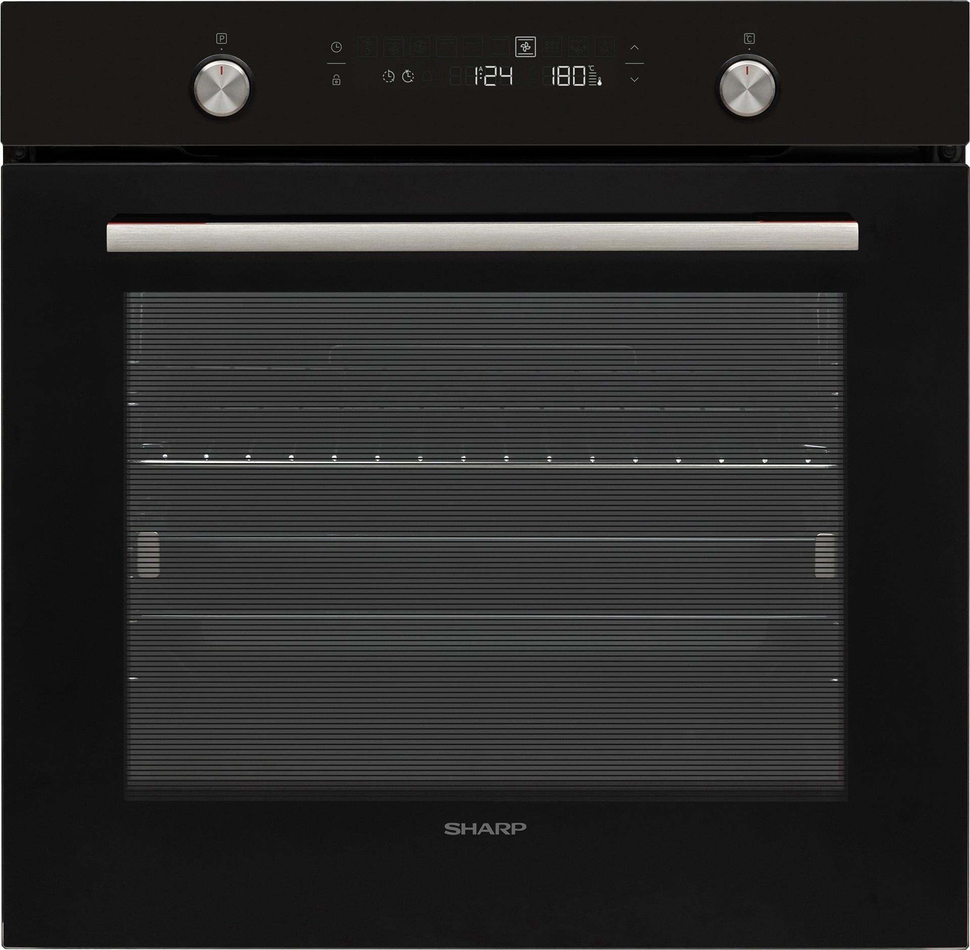 Forno de Encastre SHARP KA70Z68BNM (78 litros - Hidrolítica VAPCLEAN - Preto)