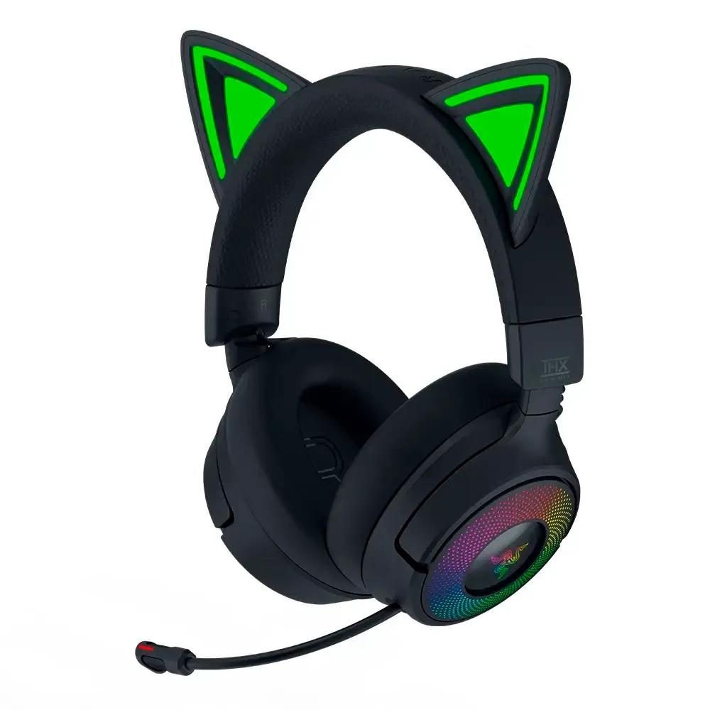 Headset Gaming RAZER Kraken Kitty V3 Pro (Binaural - Com fios e sem fios - Circum-aural - Preto), miniatura 2