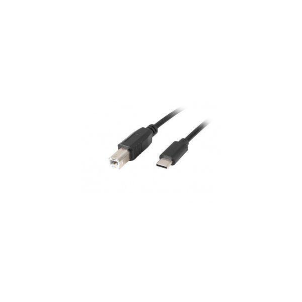Cabo USB-C para USB-B LANBERG CA-USBA-13CC-0030-BK (3 m - USB-C macho - USB-B macho - Preto) — miniatura 2
