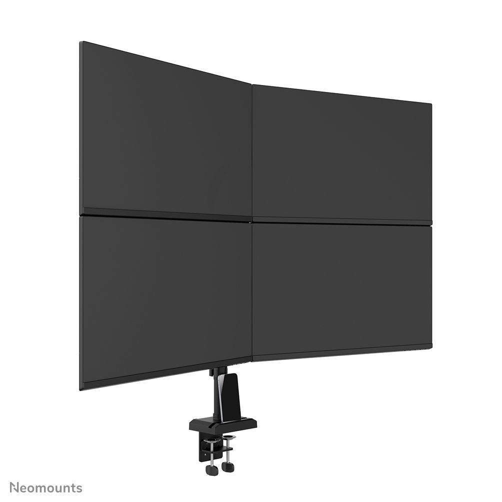 Suporte de Secretária Quadruplo para Monitores NEOMOUNTS DS60-600BL2-2 (10–32" - VESA 75 x 75/100 x 100 mm - Preto), miniatura 11