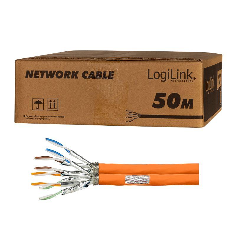 Cabo de Rede de Instalação LOGILINK CPV0065 (50 m - Cat7 - Laranja), miniatura 4