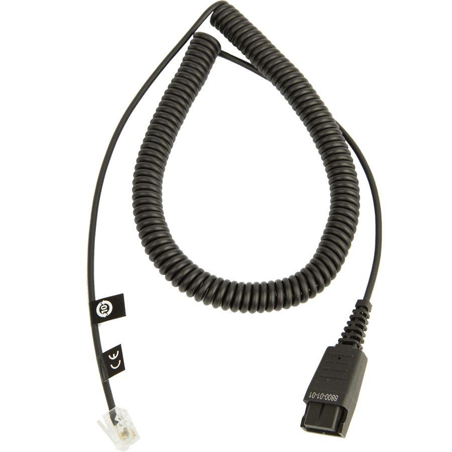 Cabo de Ligação para Headset JABRA 8800-01-01 (Cabo de ligação para headset - Preto)