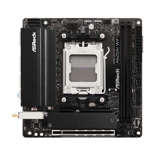 Motherboard ASROCK A620AI WiFi (AM5 - Mini-ITX - Duplo canal - Branco), miniatura 2