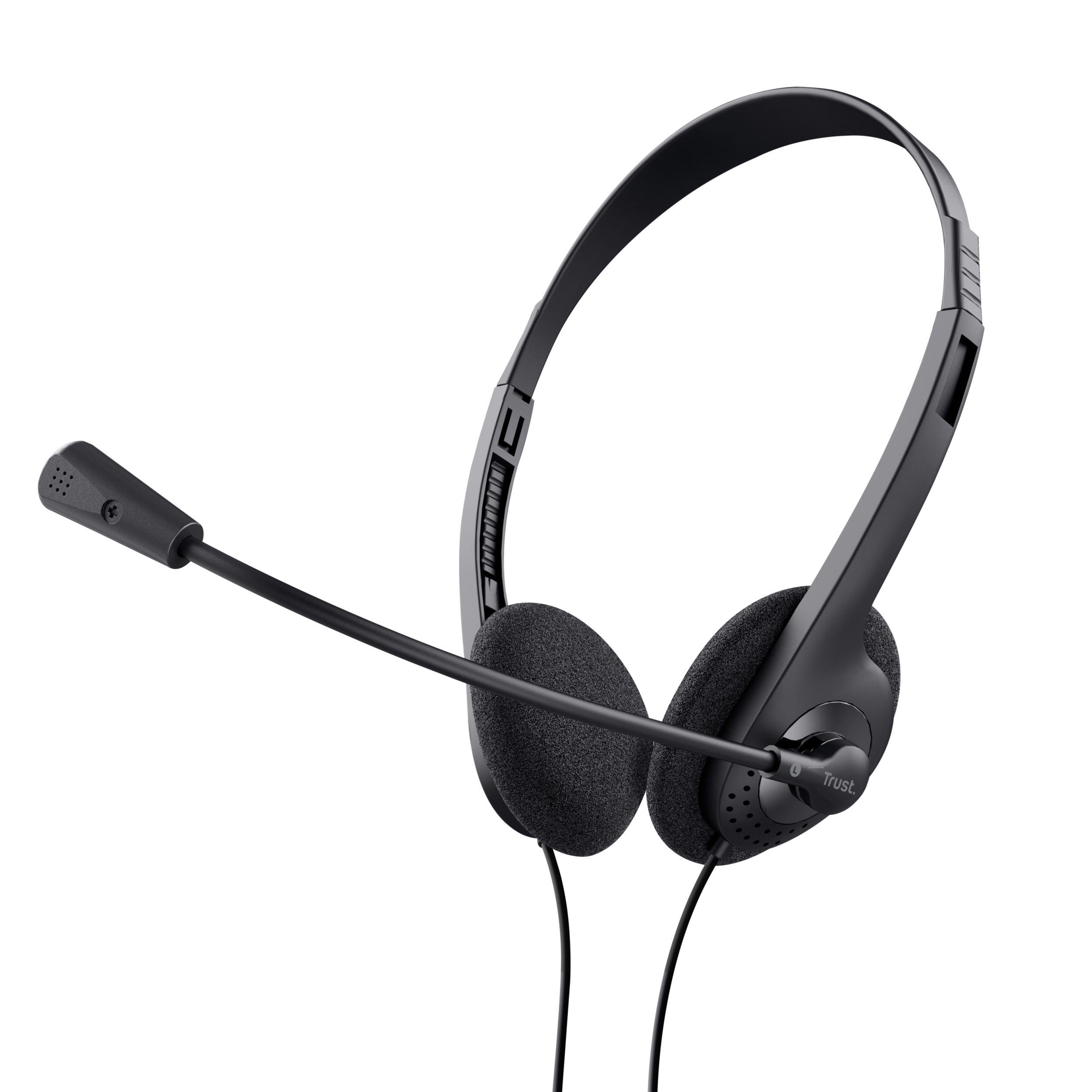Headset TRUST Primo Chat (Binaural - Com fios - Supra-aural - Preto)