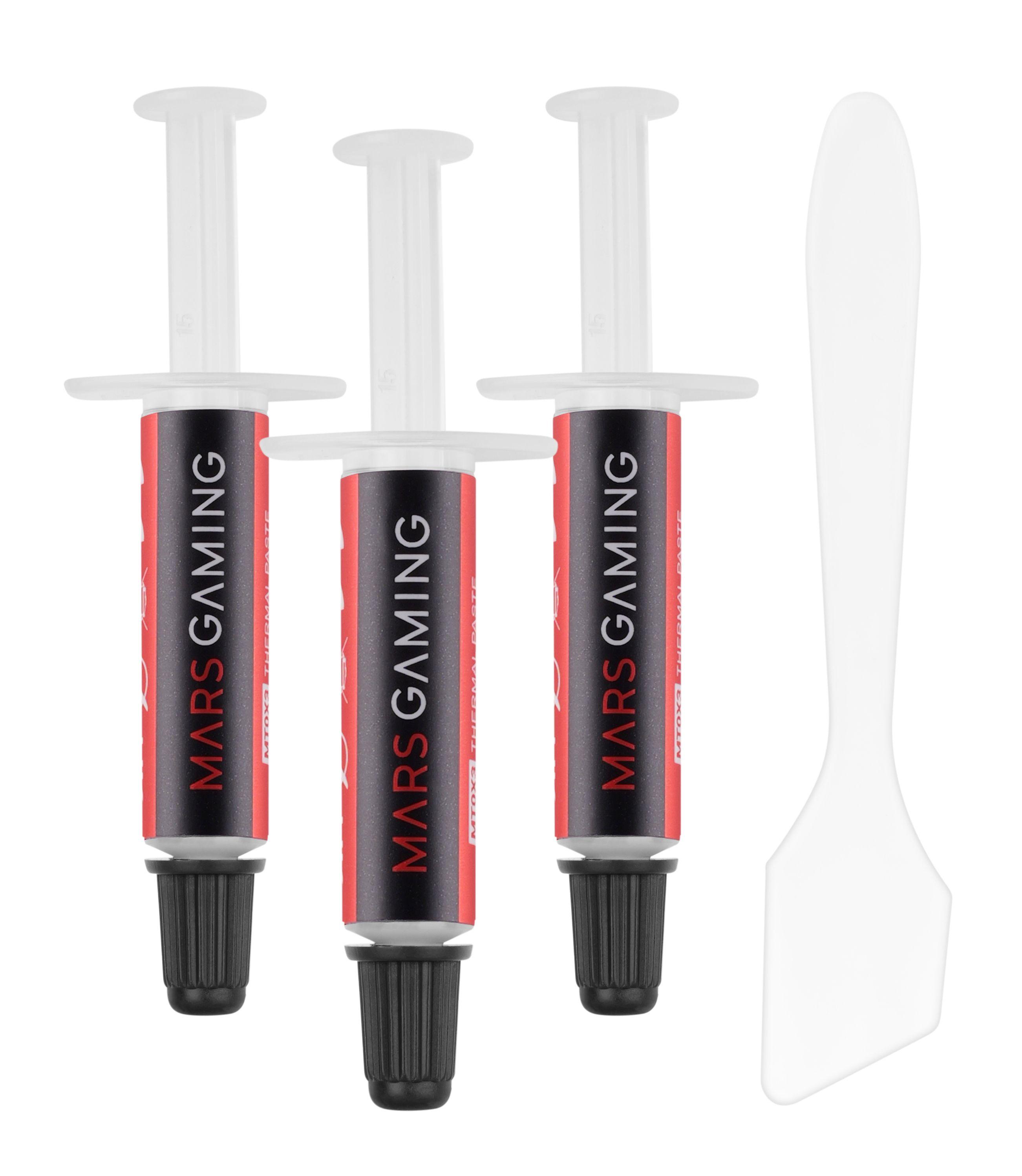 Pasta Térmica MARS GAMING MT0X3 (Seringa - Cola térmica - 6 W/m·K - Cinzento), miniatura 3