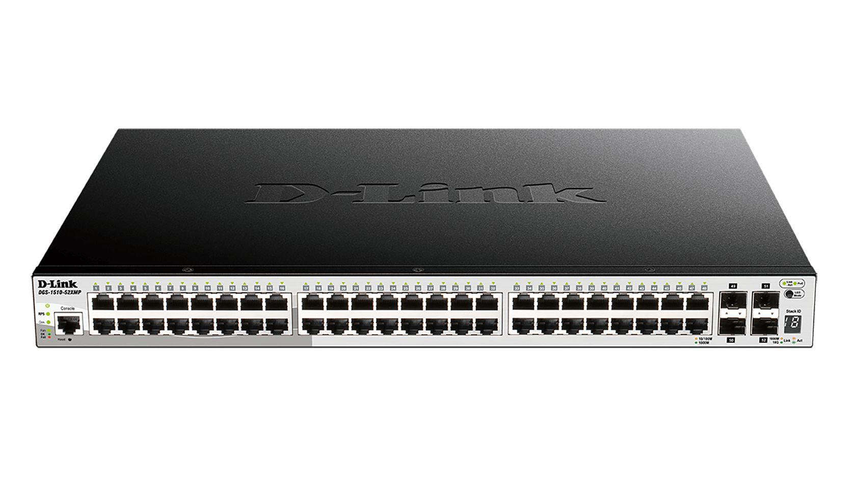 Switch Gerido D-LINK DGS-1510-20/E (Gigabit Ethernet - 1,5 MB - 76 Gbit/s - Cinzento)