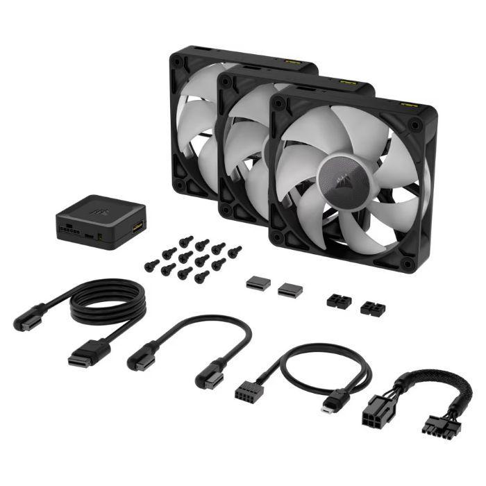 Conjunto de Ventoinhas CORSAIR iCUE LINK RX120 RGB (Preto), miniatura 2
