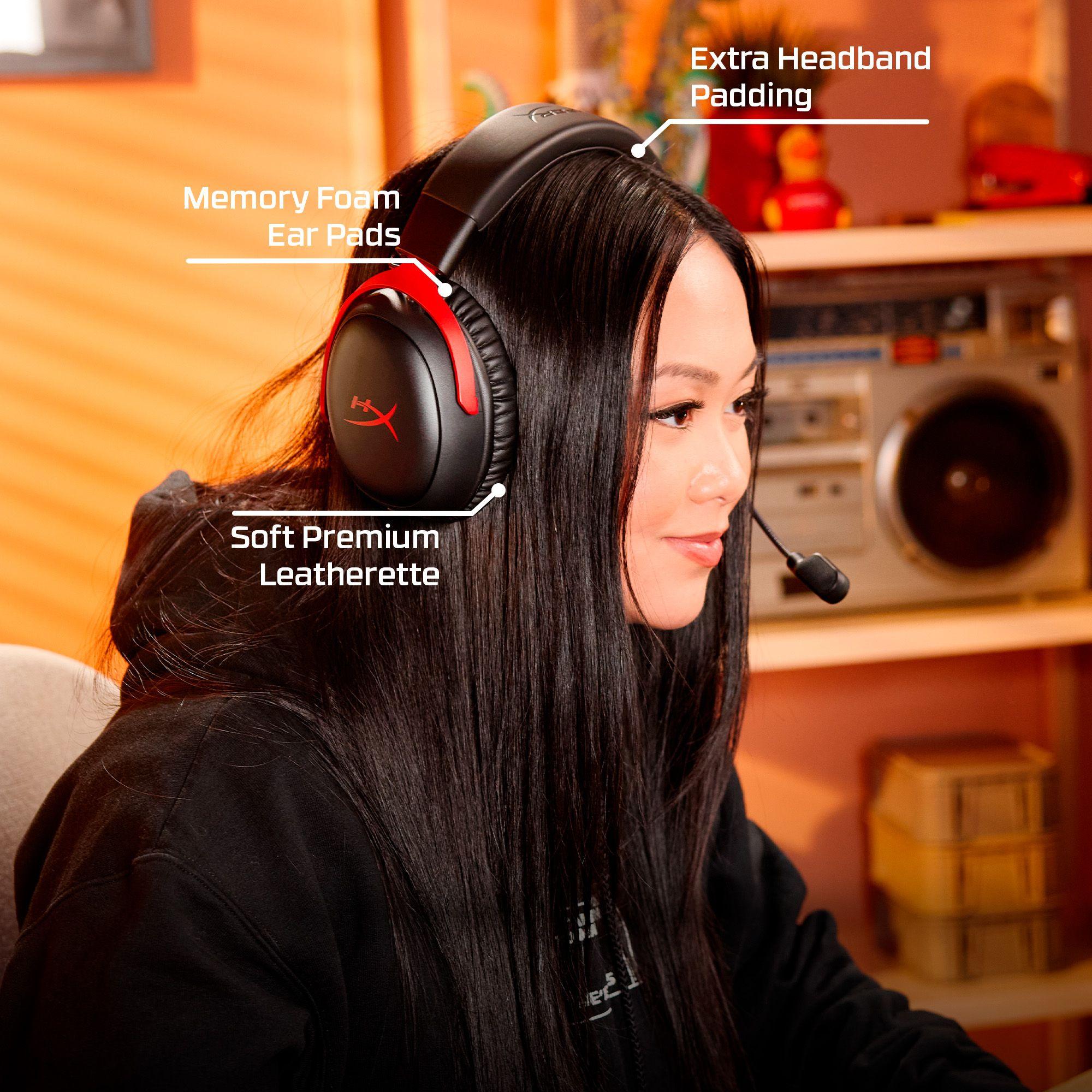 Headset Gaming HYPERX Cloud III S Wireless (Auscultadores - Sem fios - USB - Preto/Vermelho), miniatura 7