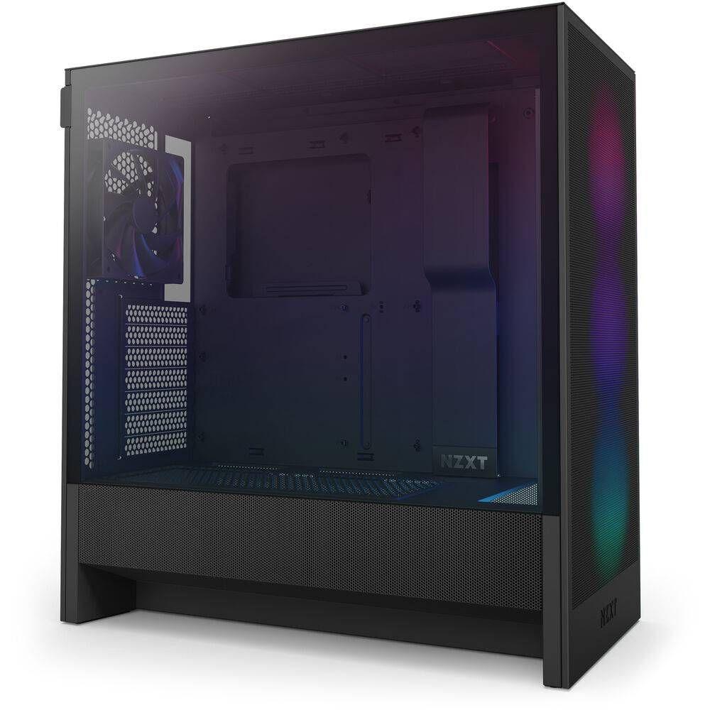 Caixa de Computador NZXT H5 Flow RGB (2024) (SFX-L, ATX, SFX - Midi Tower - Vidro temperado, aço SGCC - Preto), miniatura 2