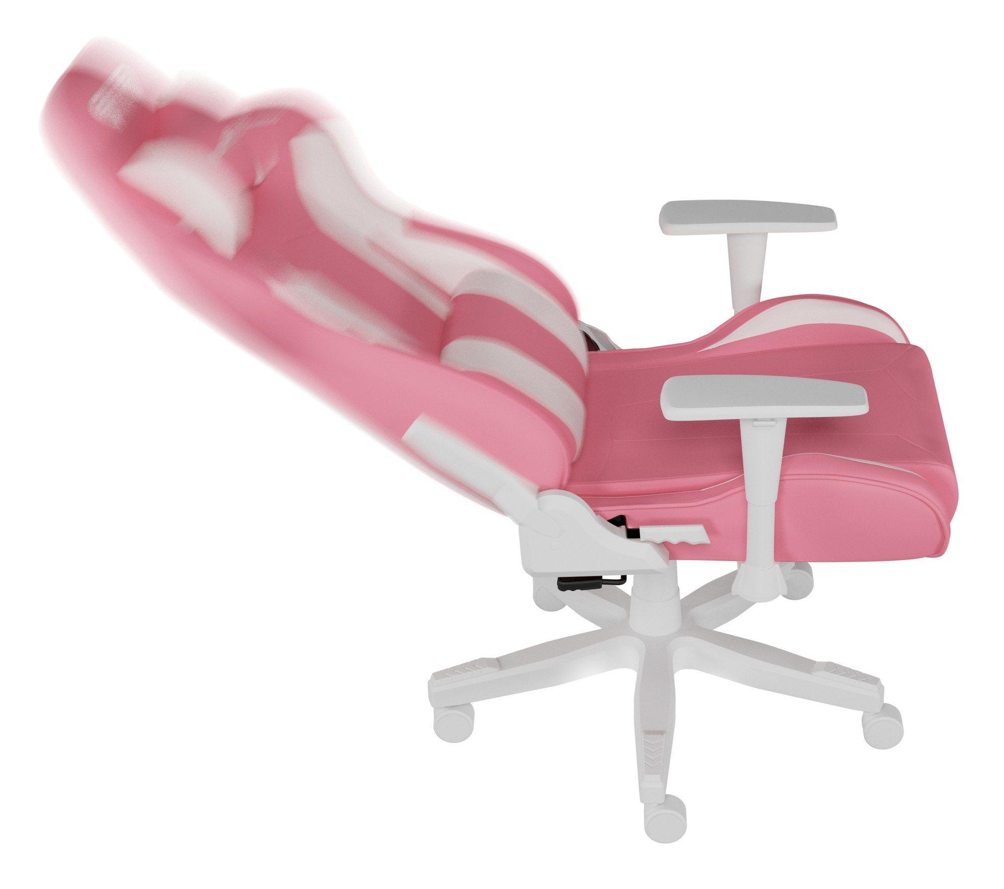 Cadeira Gaming GENESIS Nitro 710 (150 kg - 47,5-54,5 cm - 135° - Branco/Rosa) — miniatura 6