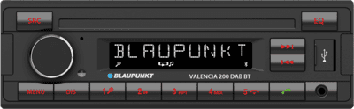 Autorrádio BLAUPUNKT Valencia 200 DAB BT (1-DIN - Bluetooth - USB)