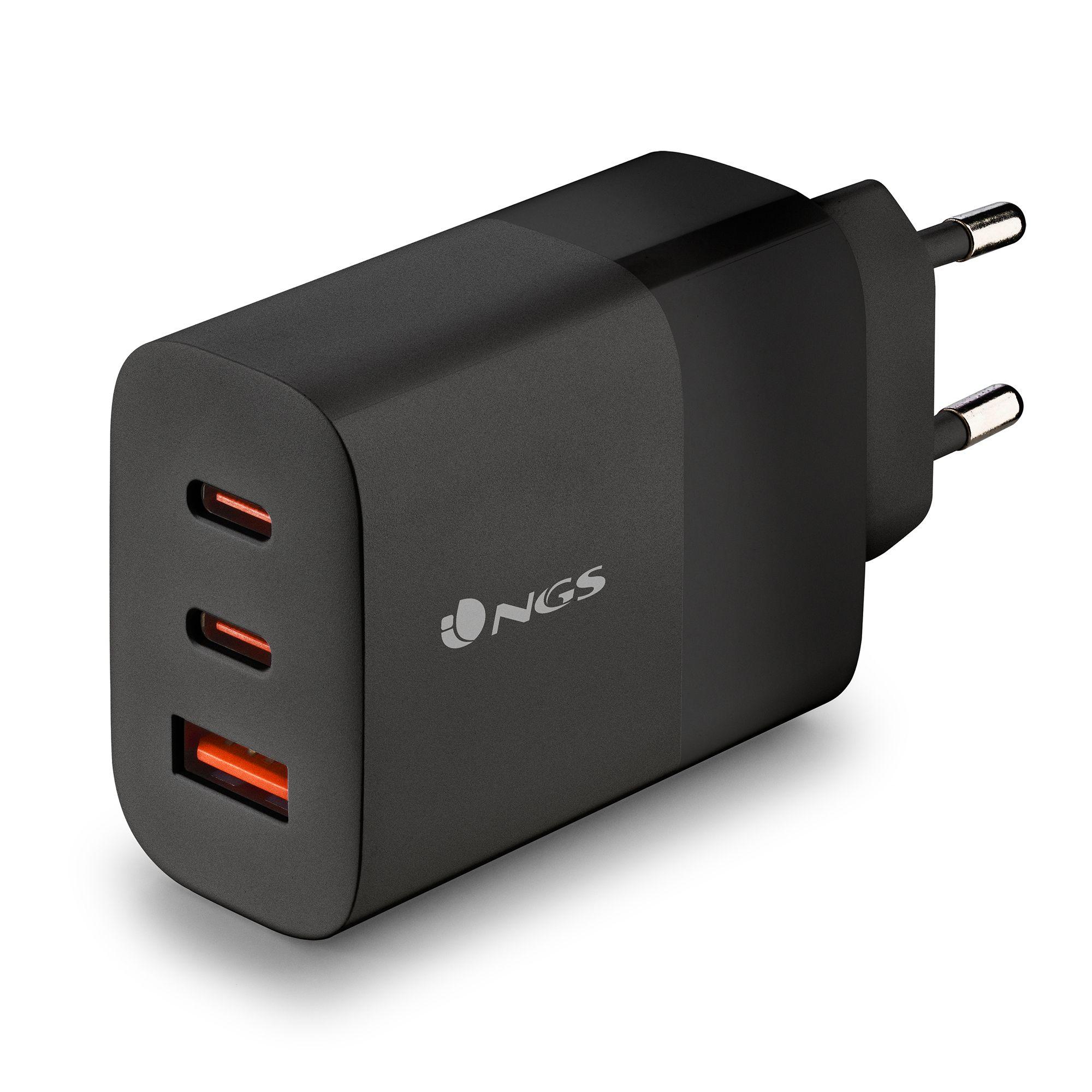 Carregador de Parede NGS BUD 65W (Universal - Interior, de parede - Preto) — miniatura 2