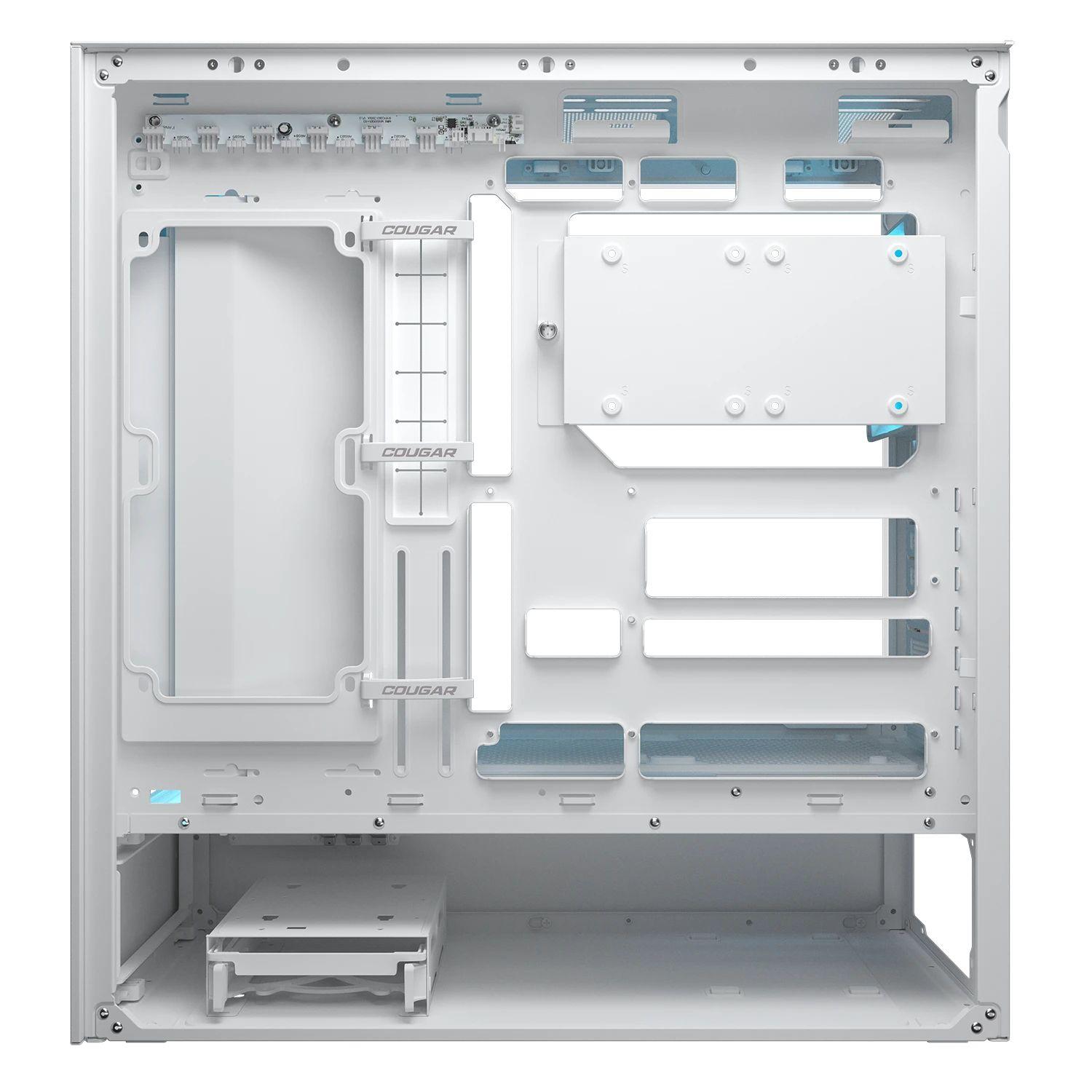 Caixa PC COUGAR CGR-2DA4W-M (ATX, CEB, Micro ATX, Mini-ITX - Midi Tower - Vidro, Aço - Branco) — miniatura 7