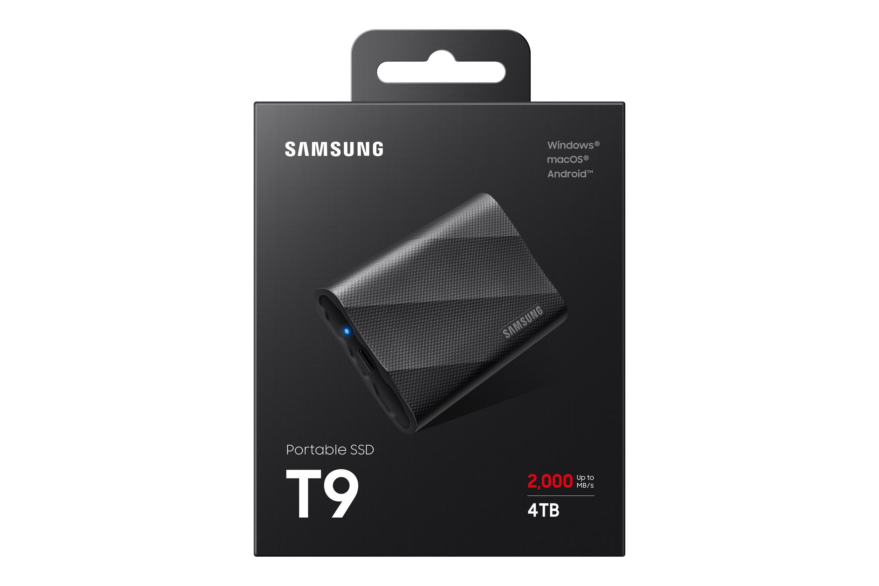 SSD Externo SAMSUNG Portable T9 (4 TB - USB 3.2 - USB Type-C - Preto) — miniatura 7