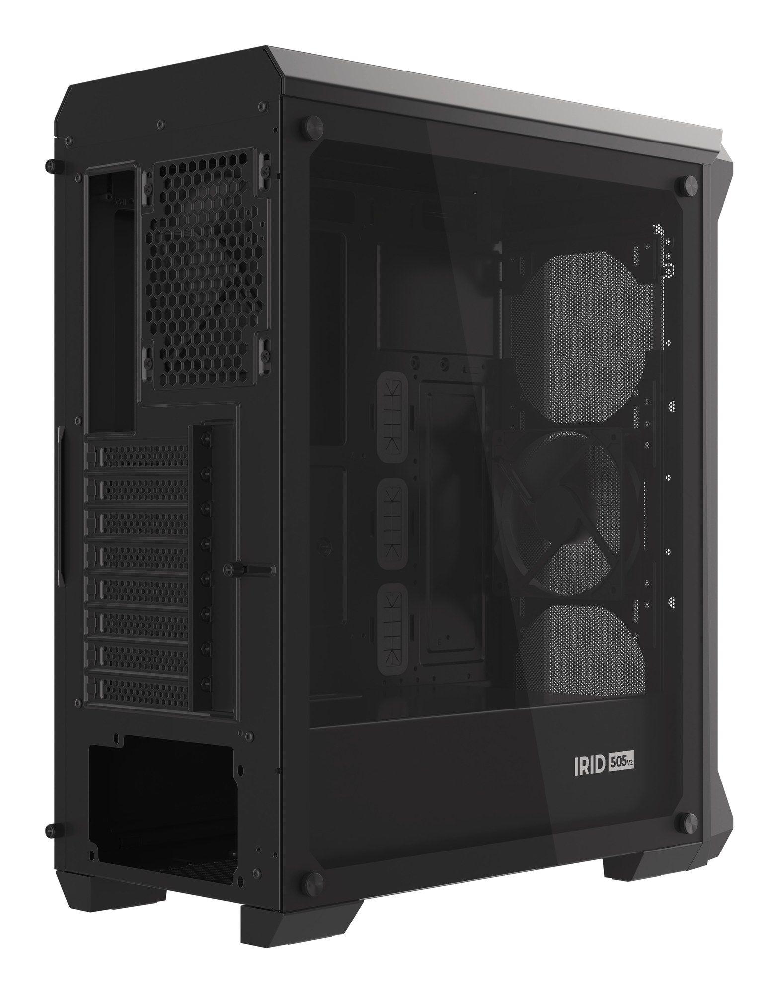 Caixa PC GENESIS Irid 505 V2 Midi Tower (ATX, Micro ATX, Mini-ITX - Midi Tower - 16,5 cm - Preto) — miniatura 10