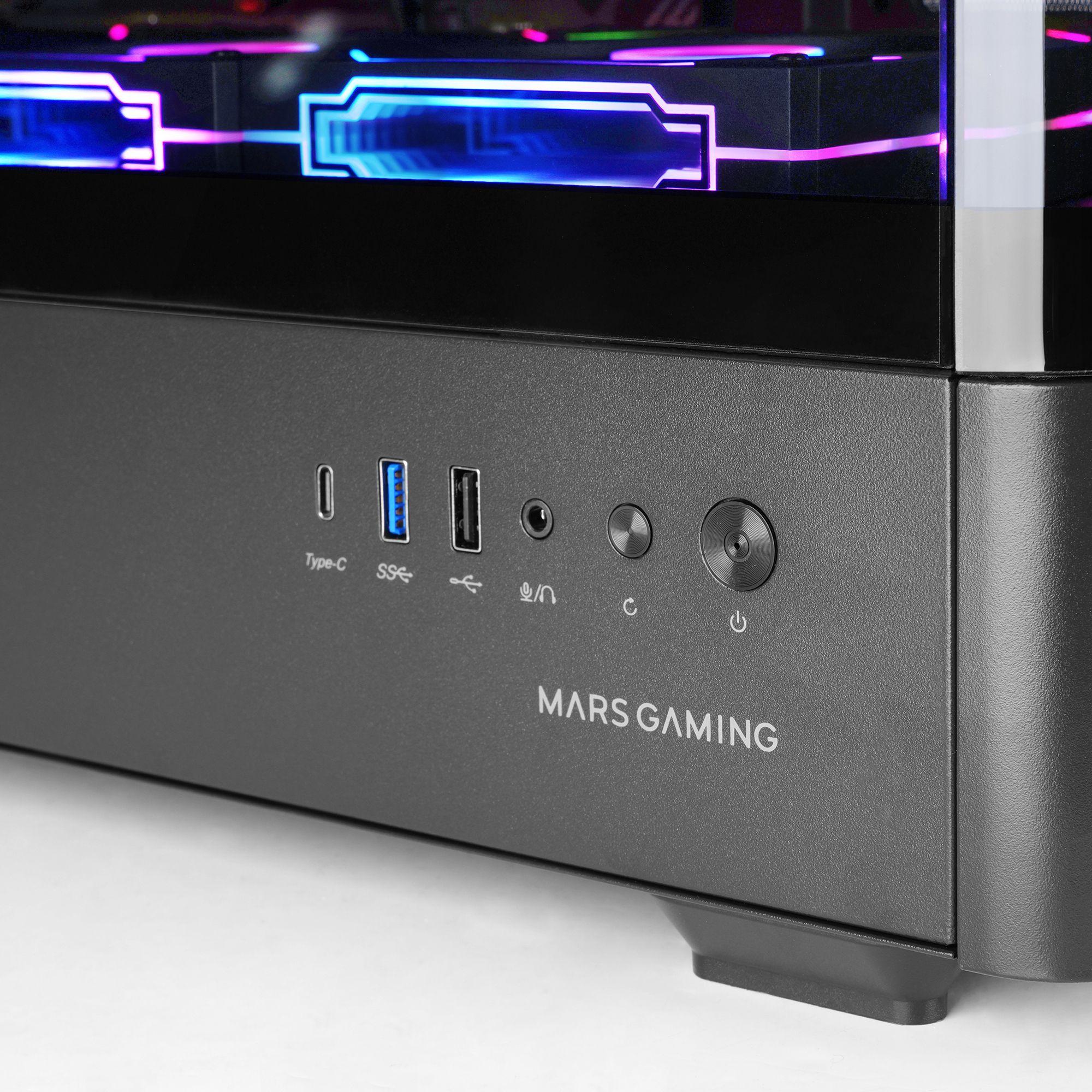 Caixa ATX MARS GAMING MC-LCDPRO (ATX, Micro ATX, Mini-ITX - Midi Tower - ATX, Mini-ITX, Micro ATX - Preto) — miniatura 9