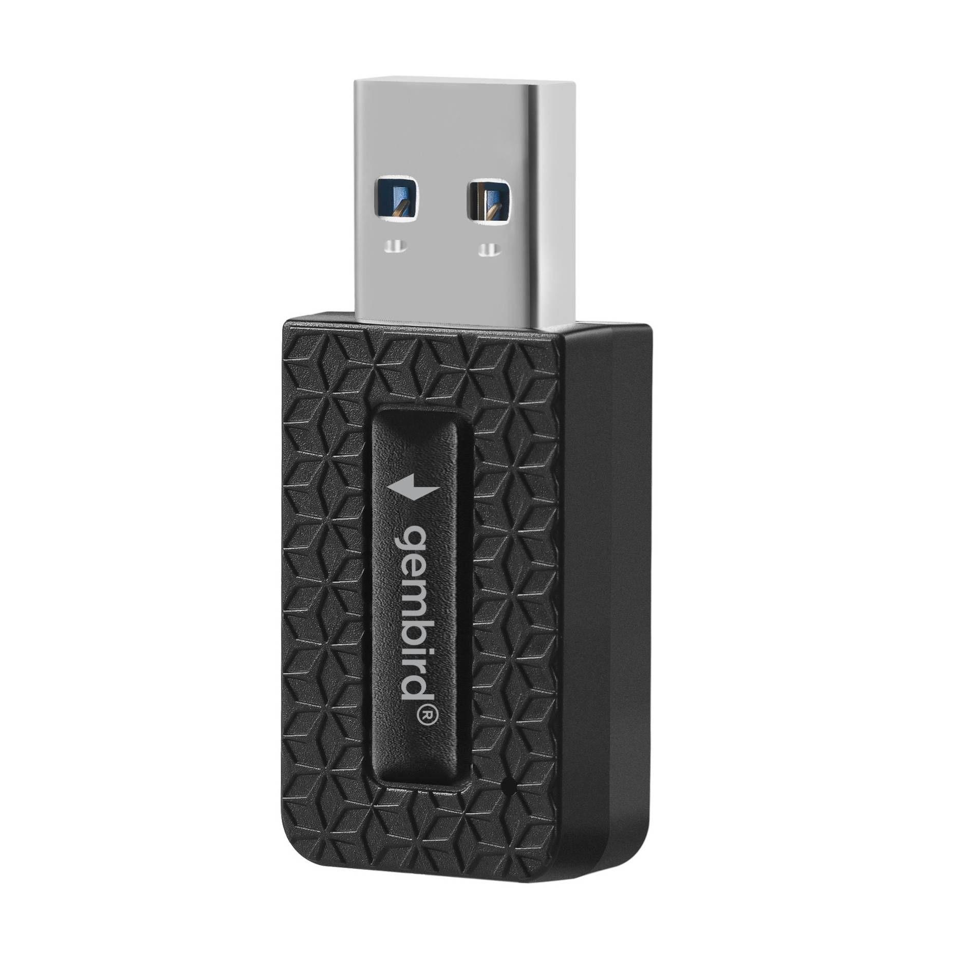 Adaptador USB Wi-Fi GEMBIRD WNP-UA1300-03 (Wi-Fi 5 - 867 Mbit/s - Dual-band - Preto), miniatura 2