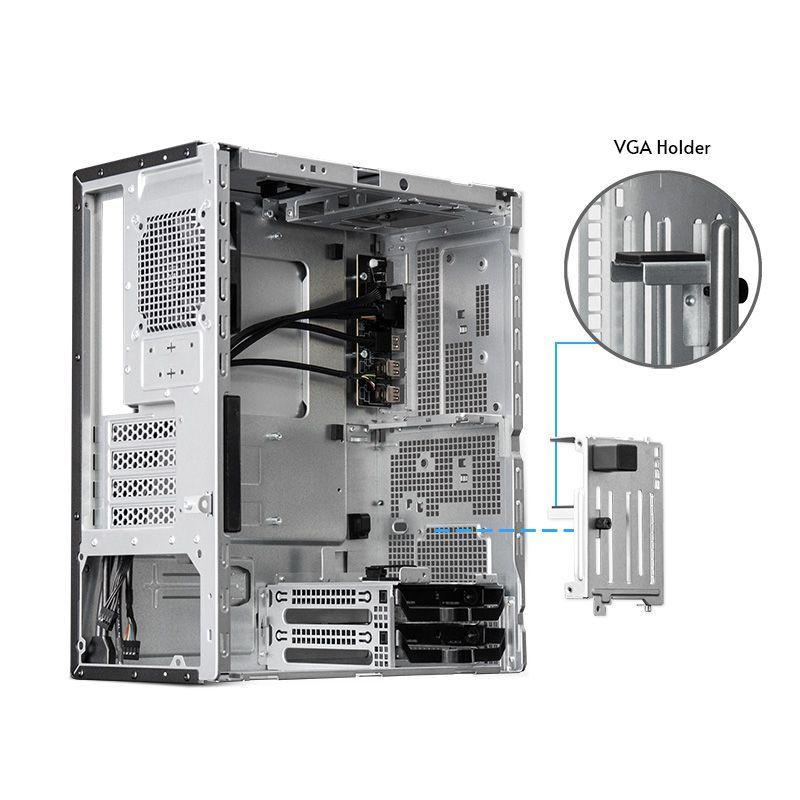 Caixa de Computador CHIEFTEC BS-20B-OP (Micro ATX, Mini-ITX - Midi Tower - 14,3 cm - Preto) — miniatura 5