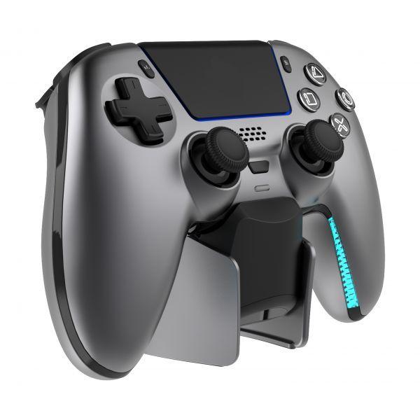 Comando com Estação de Carregamento DELTACO GAM-199-STEELGRAY (PlayStation - Sem fios - Cinzento aço) — miniatura 3