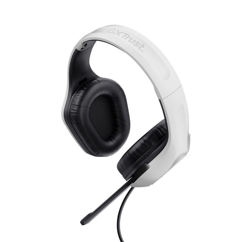 Headset Gaming TRUST GAMING GXT 415PS Zirox (Binaural - Com fios - Supra-aural - Preto e Branco) — miniatura 2