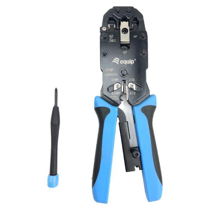 Alicate de Cravar EQUIP Professional Modular (Metal - Preto e Azul), miniatura 2
