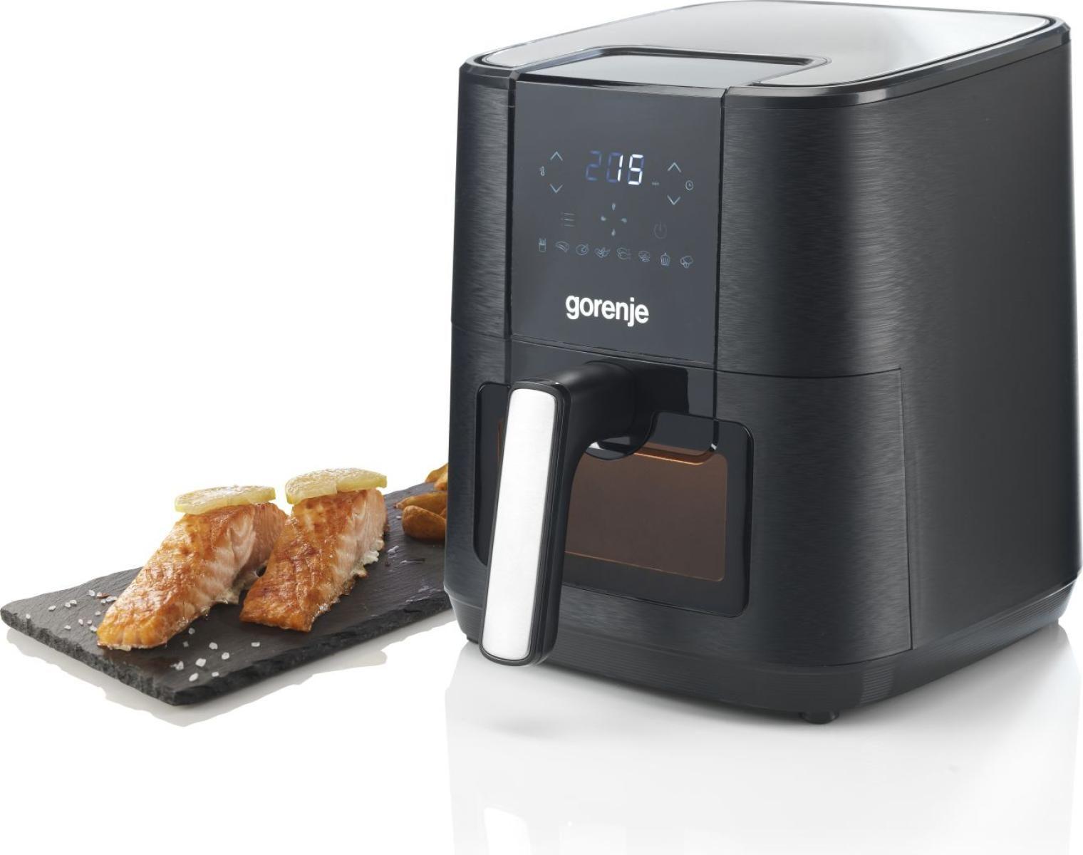 Fritadeira a Ar Quente Independente GORENJE AF1350DWB (1350 W - 200 °C - 80 °C - Preto), miniatura 2