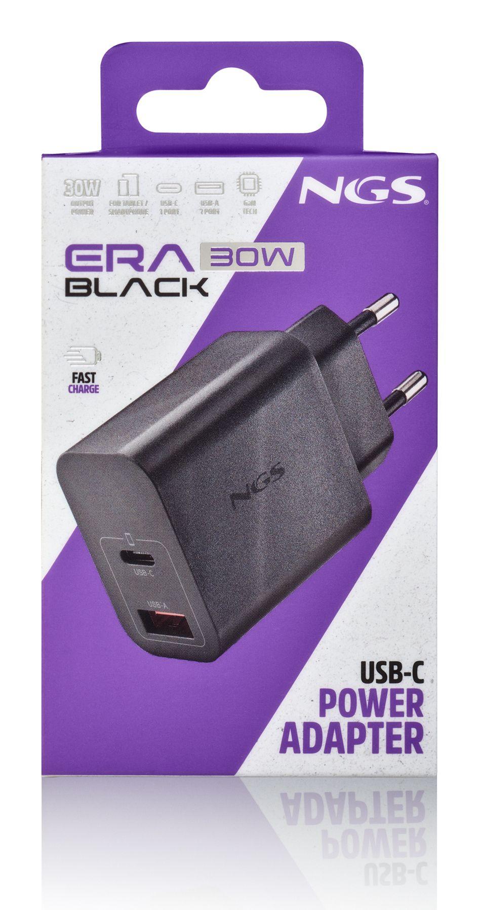 Carregador de Parede NGS ERA30WBLACK (Universal - AC - Preto), miniatura 3