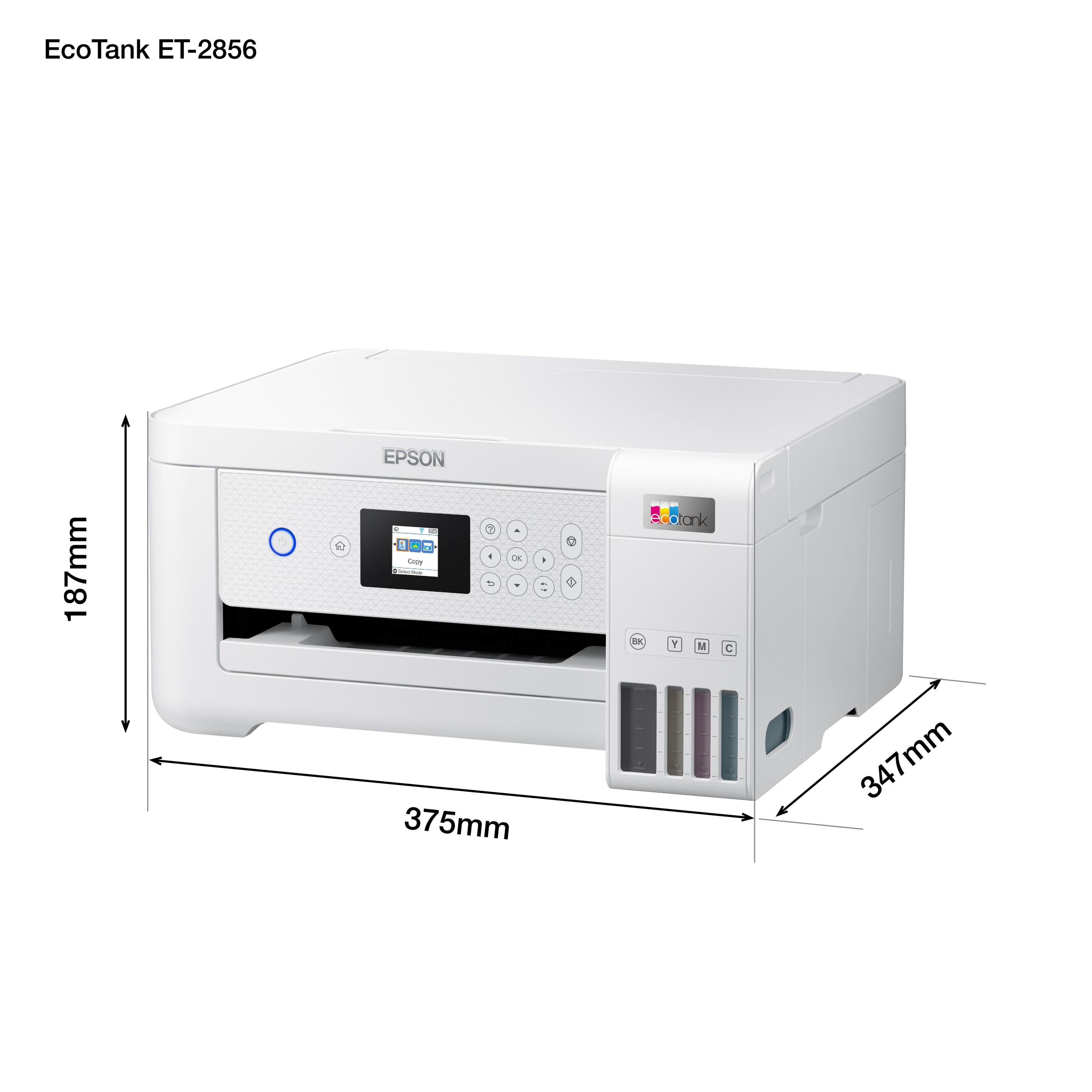 Impressora Multifunções EPSON EcoTank ET-2856 (A4 - Impressão a cores - 100 folhas - Branco), miniatura 26