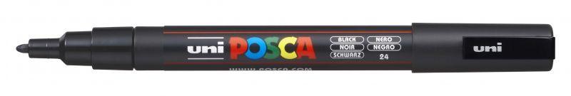 Marcador de Pintura POSCA PC-3M (Plástico - Preto)