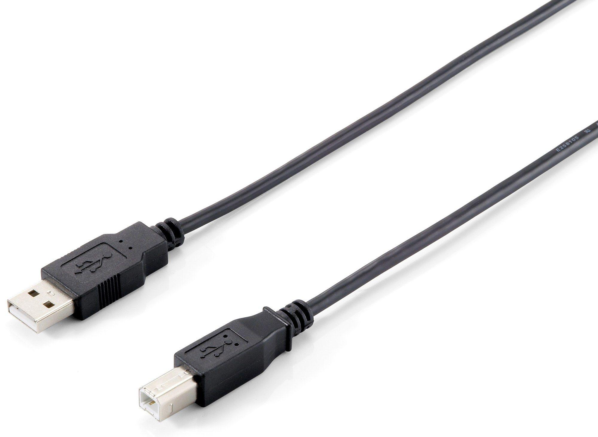 Cabo USB EQUIP 128862 (5 m - USB B - USB A - Preto)
