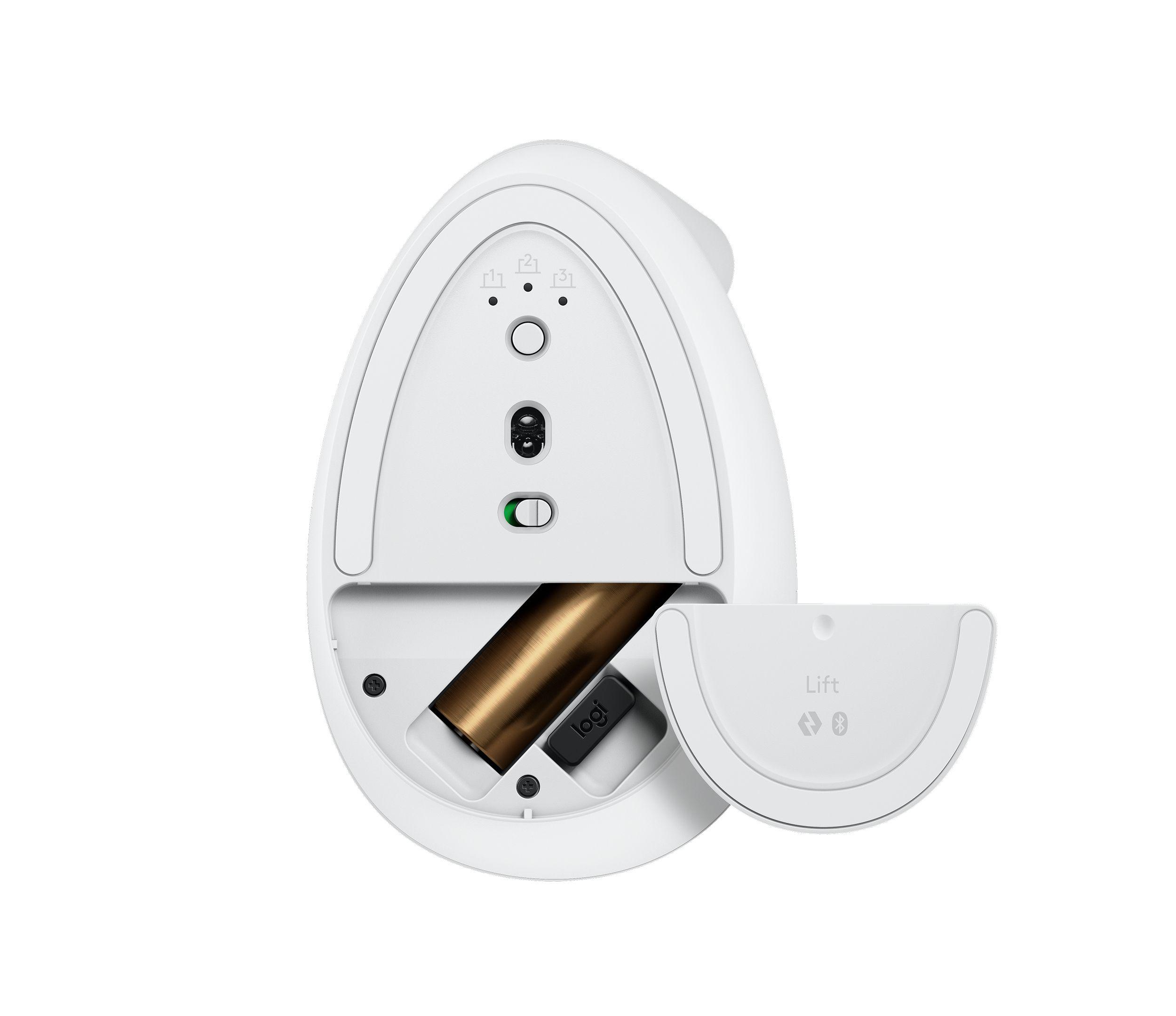 Rato LOGITECH Lift (Rato vertical ergonómico - 4000 DPI - Ótico - Branco) — miniatura 3