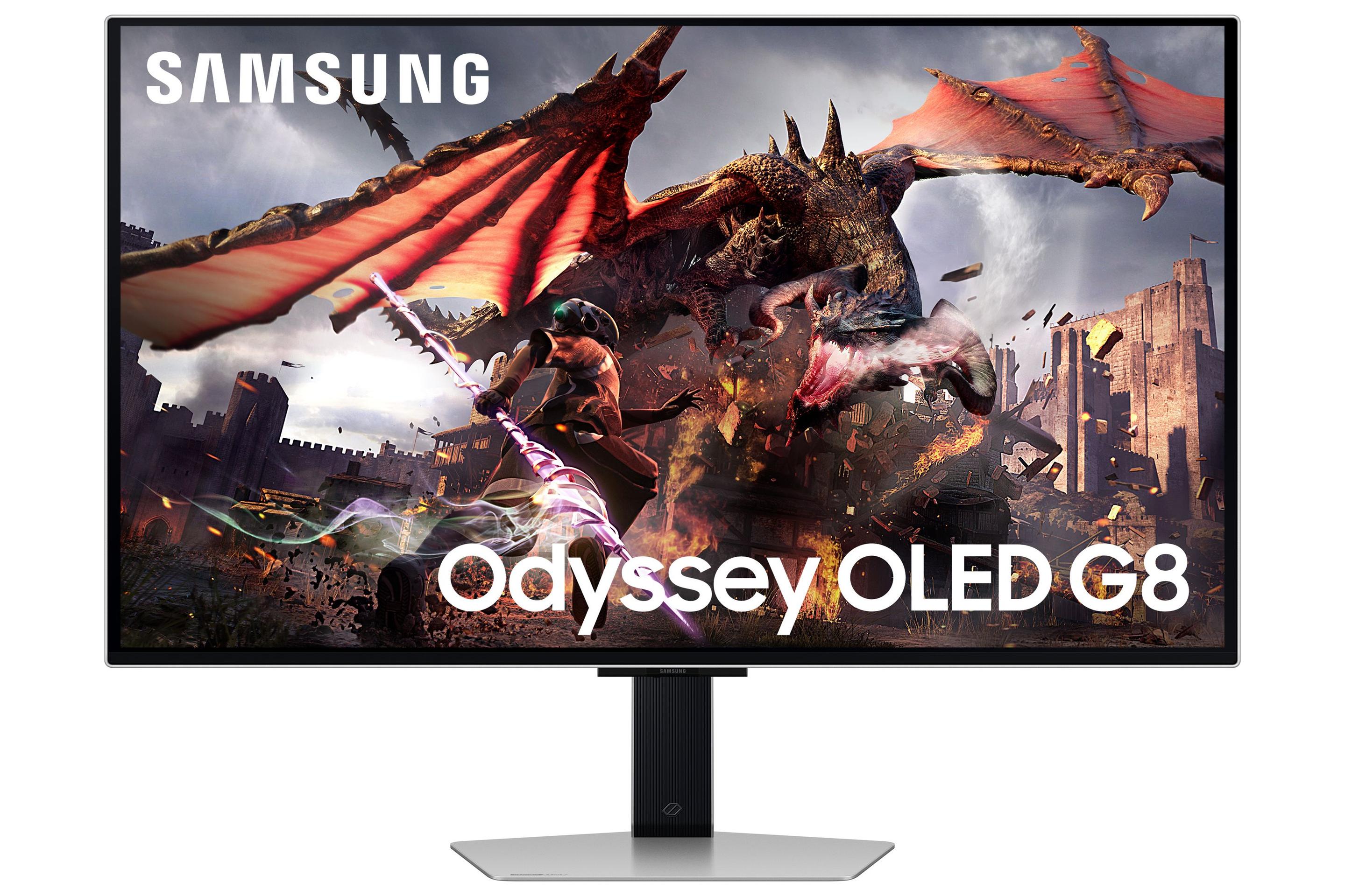 Monitor SAMSUNG G80SD (32" - OLED - 240 Hz - Prateado)