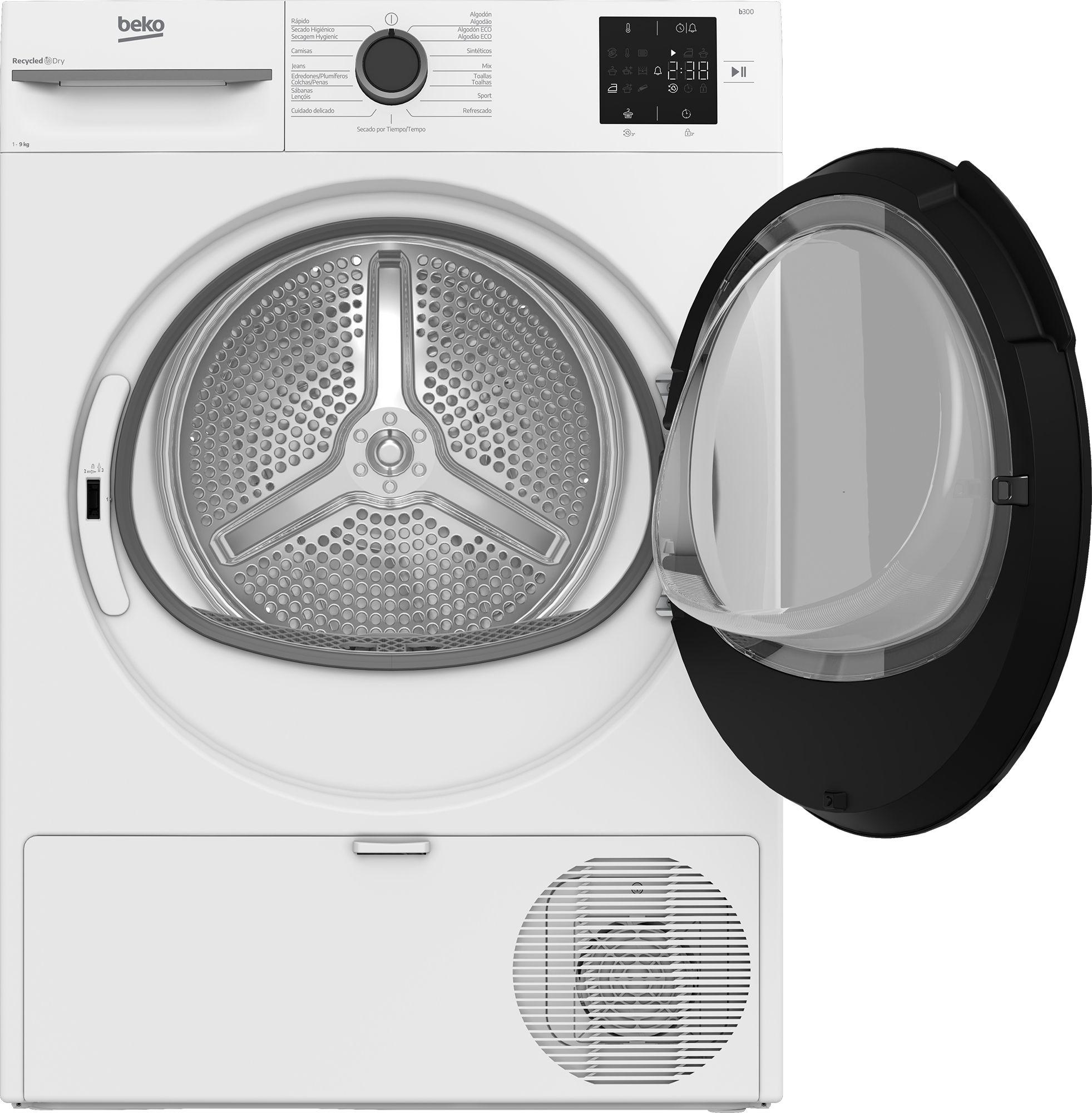 Máquina de Secar Roupa Independente BEKO BM3T39220WB (9 kg - Bomba de calor - Direita - Branco) — miniatura 3