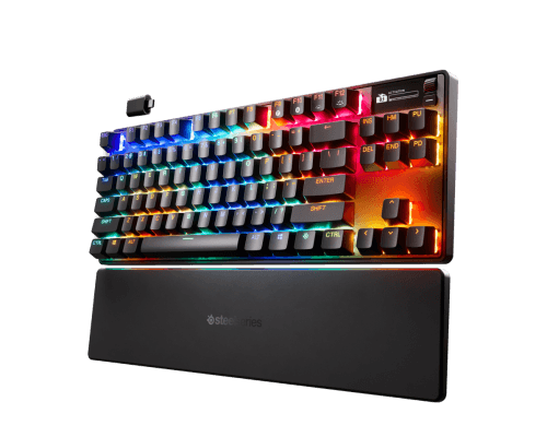 Teclado STEELSERIES Apex Pro TKL Wireless Gen 3 (Inglês - Magnetic-mechanical key switch - Tenkeyless - Preto)