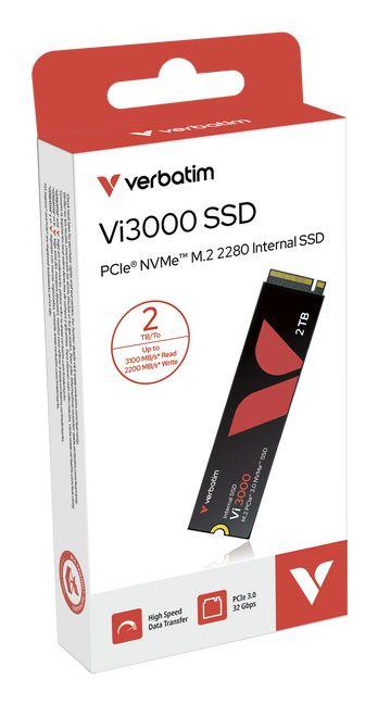 SSD VERBATIM 49376 / Vi3000 (2 TB - M.2 - PCIe 3.0 NVMe - Preto) — miniatura 6