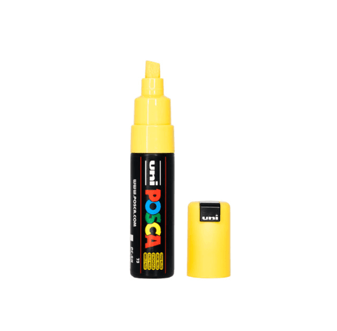 Marcador de Pintura POSCA PC-8K (Plástico - Amarelo Palha), miniatura 3