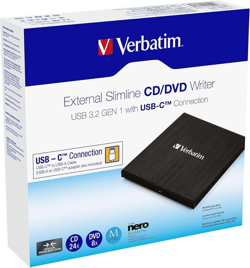 Gravador Externo de CD/DVD VERBATIM 43886 (Preto) — miniatura 3
