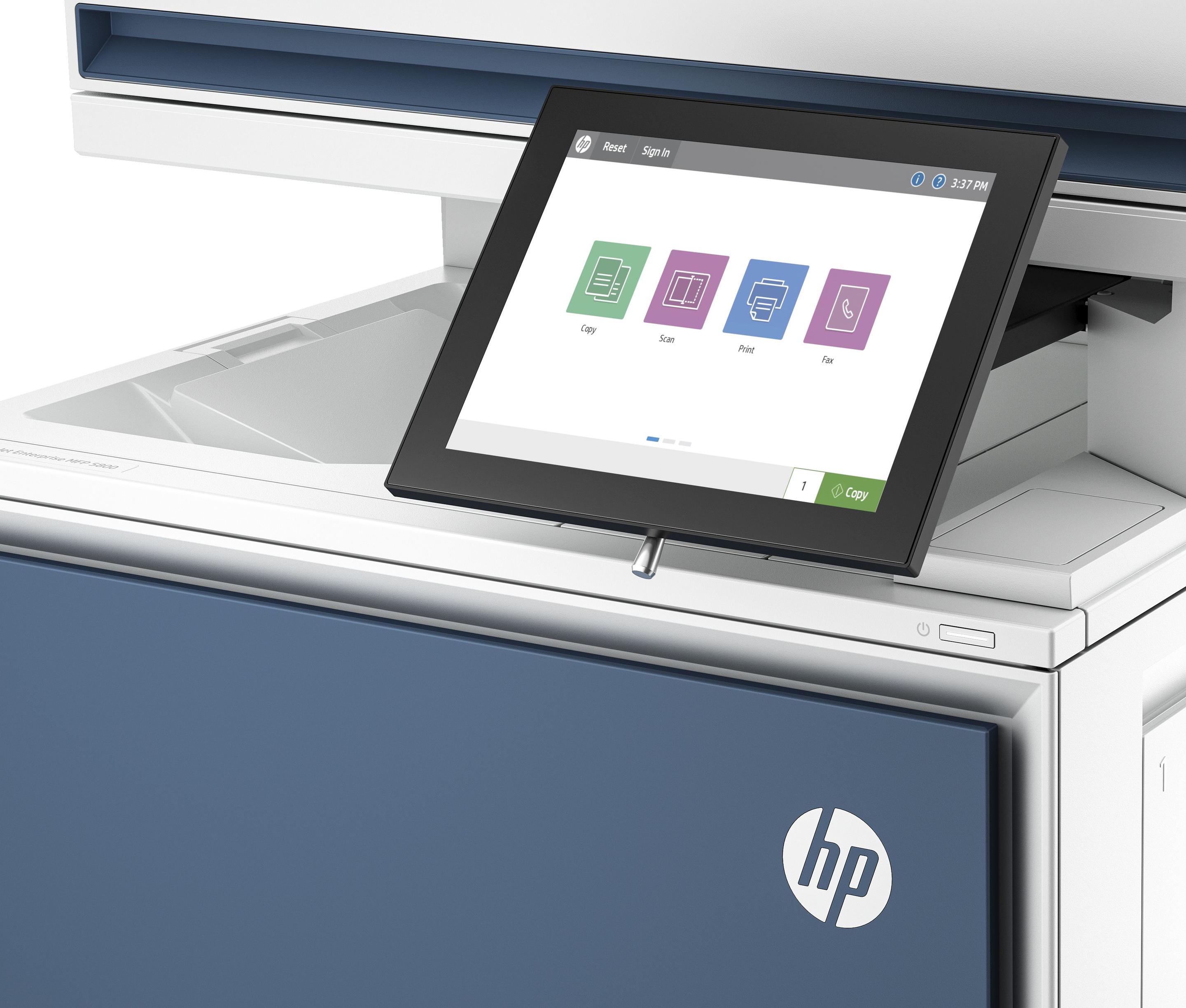 Impressora Multifuncional Laser HP LaserJet Enterprise 5800dn (A4 - Impressão a cores - 650 folhas - Branco), miniatura 7