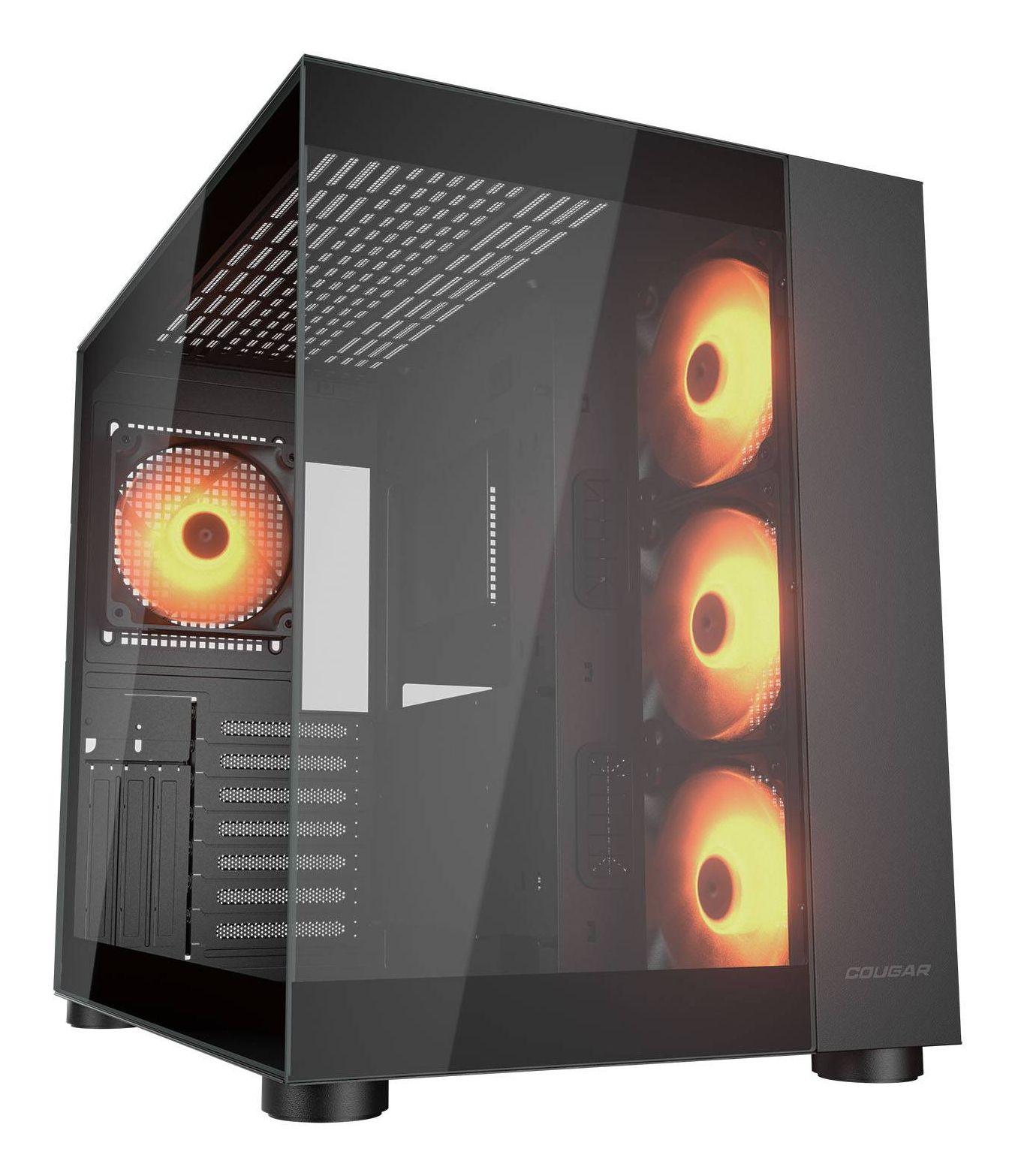 Caixa PC COUGAR FV150 ARGB (ATX, Micro ATX, Mini-ITX - Midi Tower - 180 mm - Preto)
