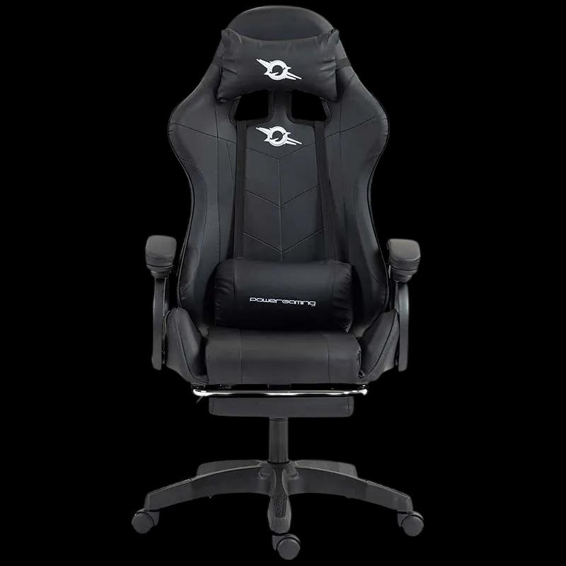 Cadeira Gaming POWERGAMING 82326 (Couro sintético - Preto)