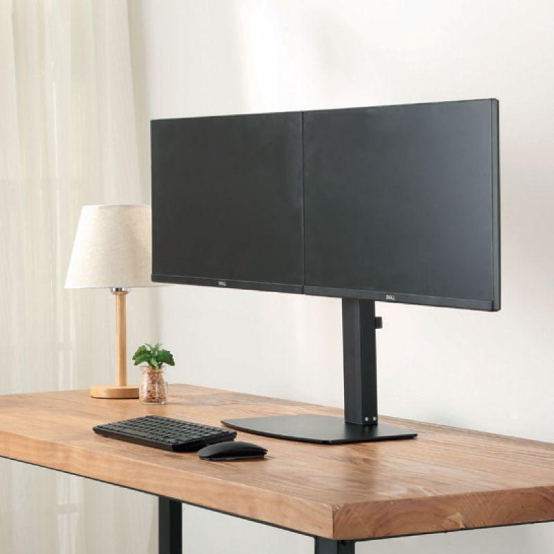 Suporte de Secretária para 2 Monitores EWENT EW1538 (13"-27" - Preto), miniatura 3