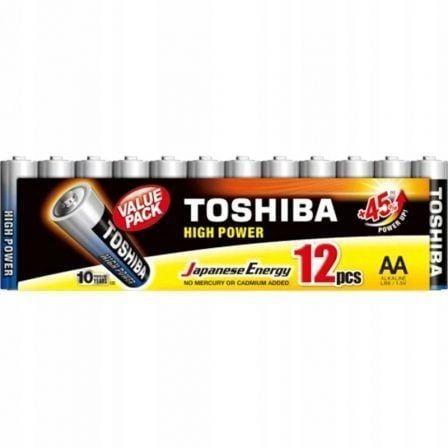 Pack de 12 Pilhas AA TOSHIBA R6ATPACK12 (Alcalinas - 1,5 V - Alta Potência)