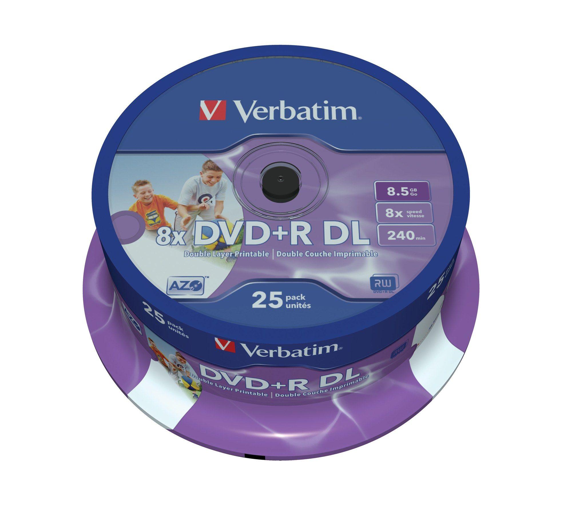 DVD+R DL Imprimível VERBATIM 43667 (8,5 GB - 8x - 25 unidades) — miniatura 2