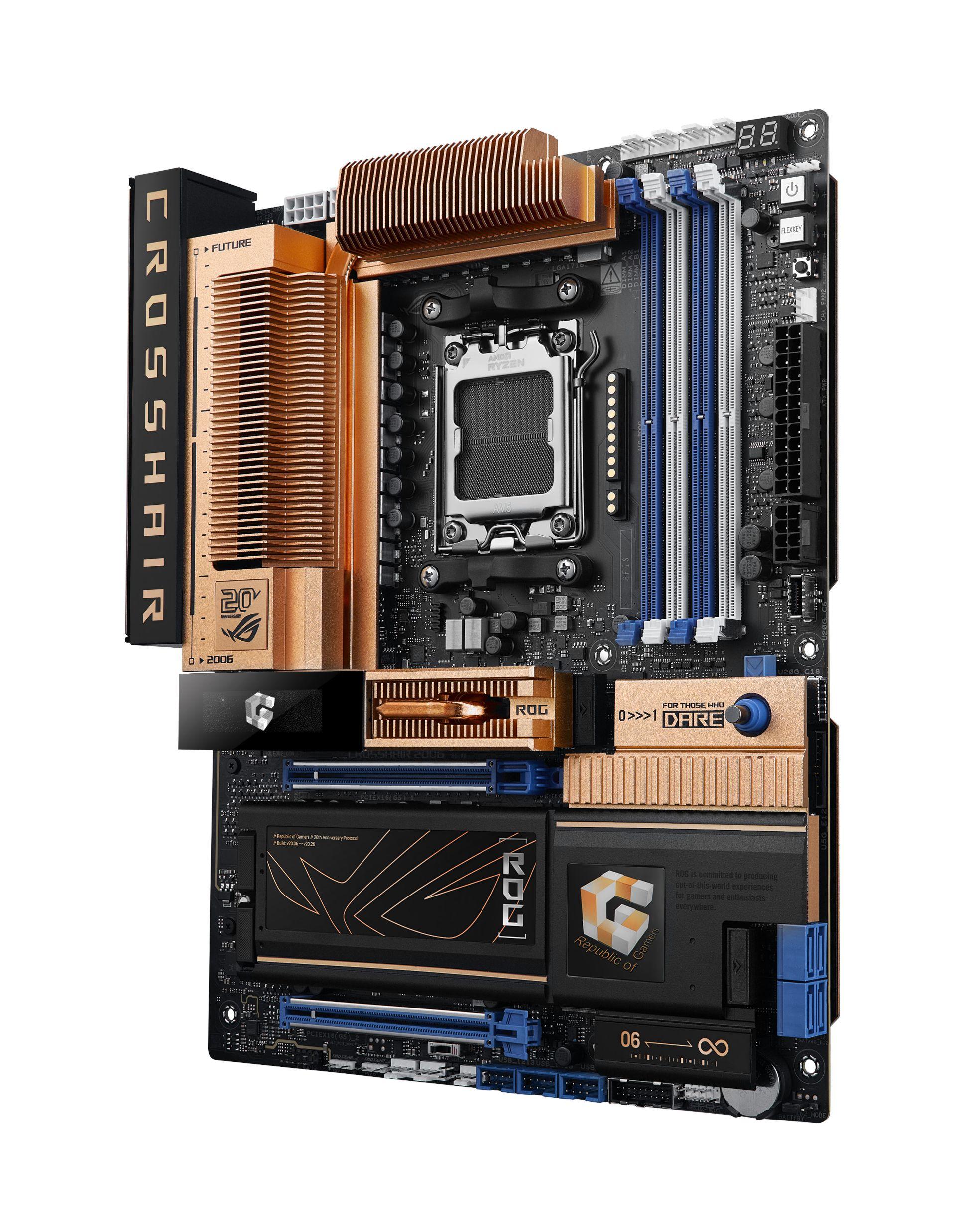 Motherboard ASUS ROG Crosshair 2006 (AM5 - ATX - Duplo canal - Preto e Dourado), miniatura 2