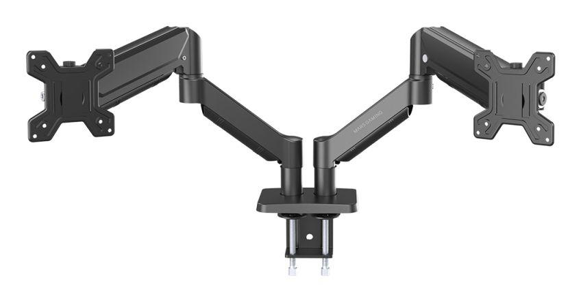 Suporte de Secretária Duplo para Monitores MARS GAMING MARM-PRO2 (100 x 100 mm - 75 x 75 mm - 68,6 cm - Preto)