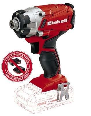 Aparafusadora de Impacto EINHELL TE-CI 18/1 Li-Solo (Preto e Vermelho), miniatura 2