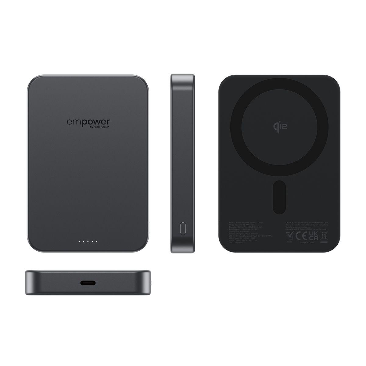 Bateria Externa PANZERGLASS empower by PanzerGlass Bank (10 000 mAh - Preto), miniatura 5
