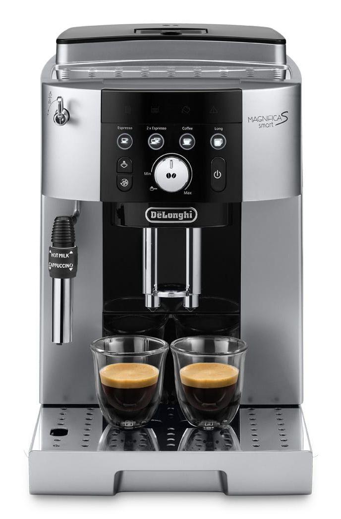 Máquina de Café Automática DELONGHI Magnifica S Smart ECAM250.23.SB (Café moído, Grãos de café - 1450 W - 15 bar - Prateado e Preto)
