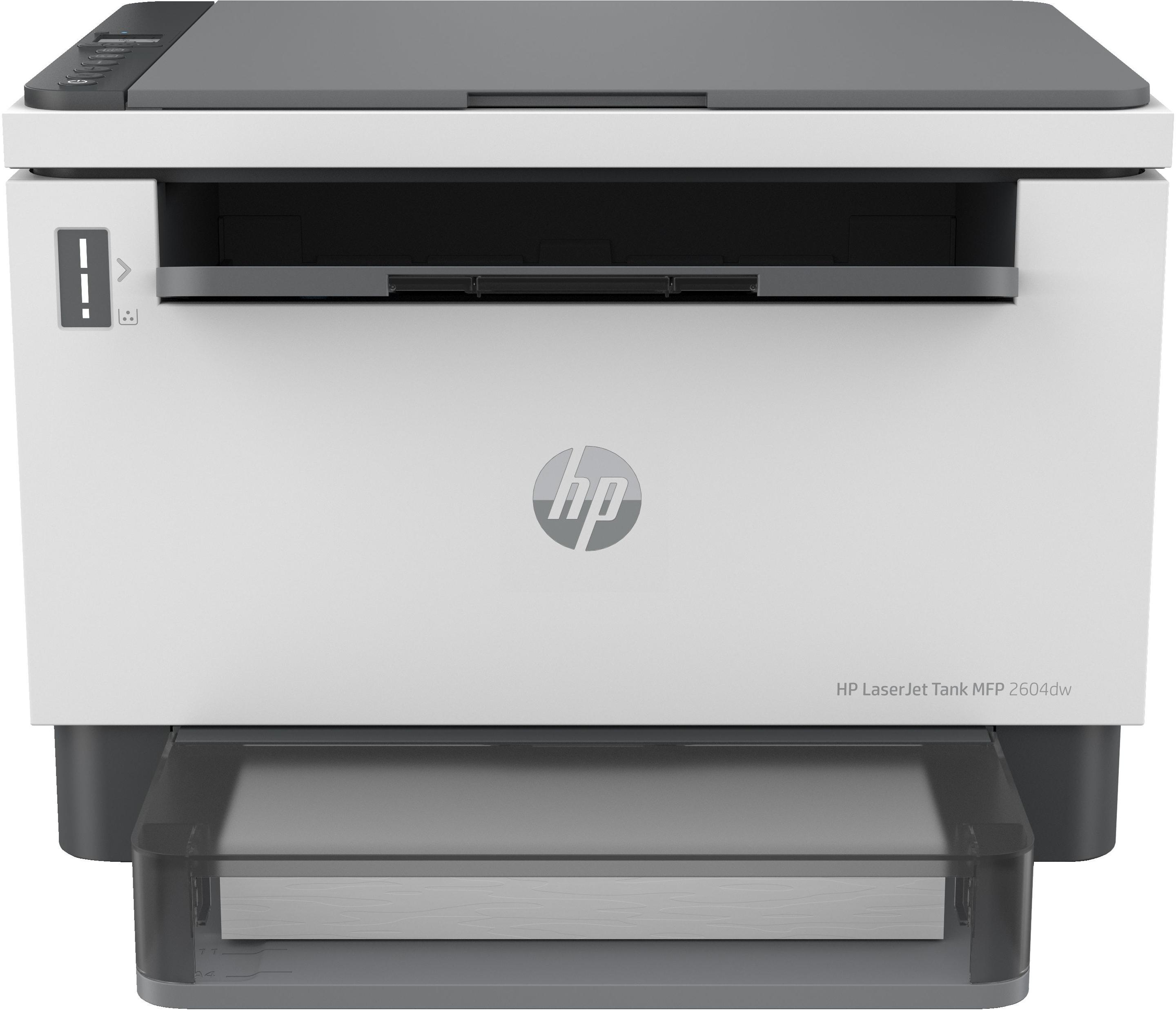 Impressora Multifunções Laser HP LaserJet Tank MFP 2604dw (A4 - Impressão a preto e branco - 250 folhas - Cinzento)