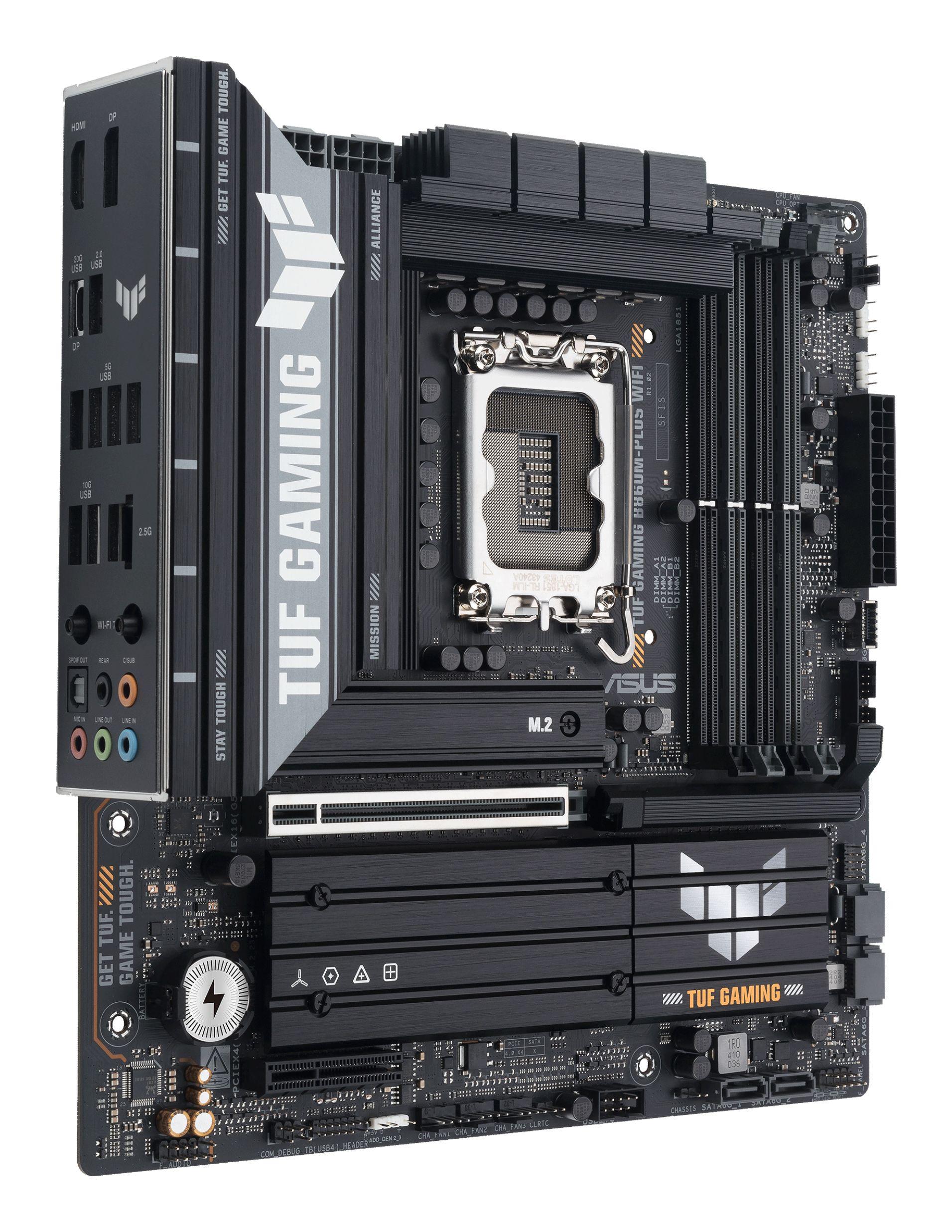 Motherboard ASUS TUF GAMING B860M-PLUS WIFI (LGA 1851 (Socket V1) - Intel Core Ultra - micro ATX - Preto), miniatura 3
